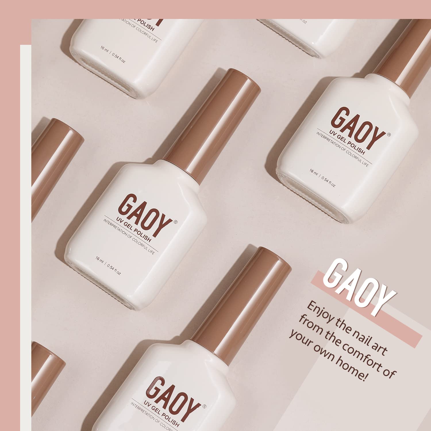 GAOY base and top coat enhance durability and shine.