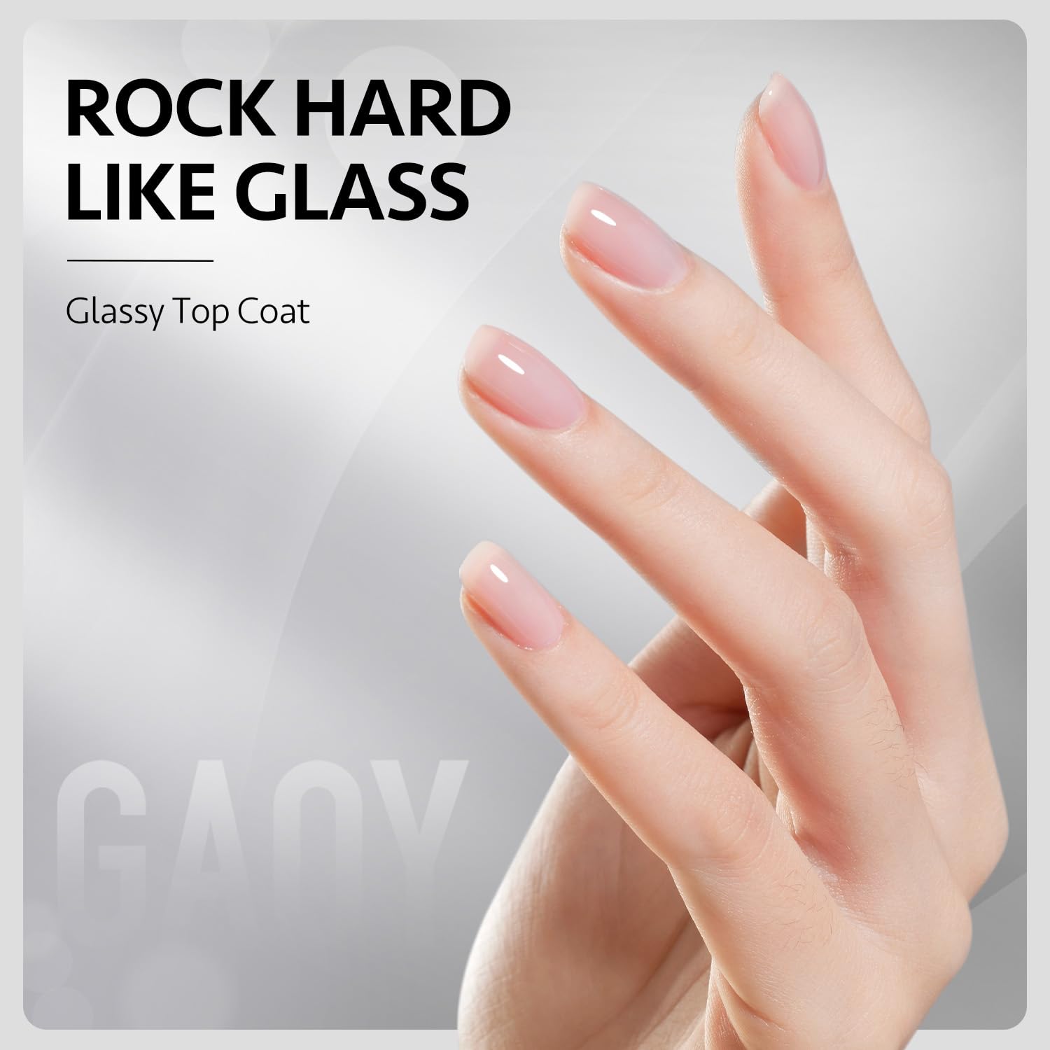 GAOY base coat bottle creates smooth foundation for even color adhesion