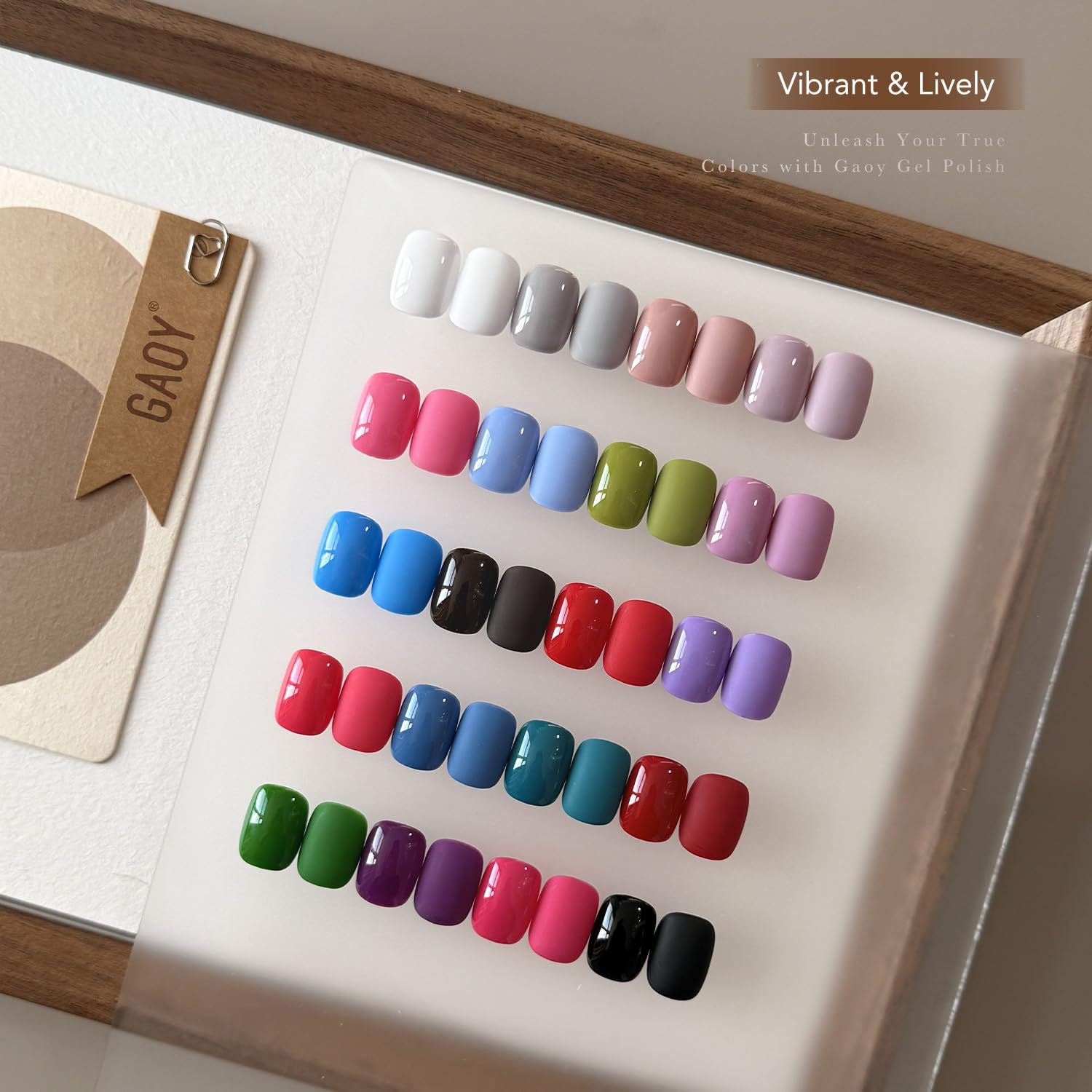 GAOY base glossy matte top coats offer flexible finishes