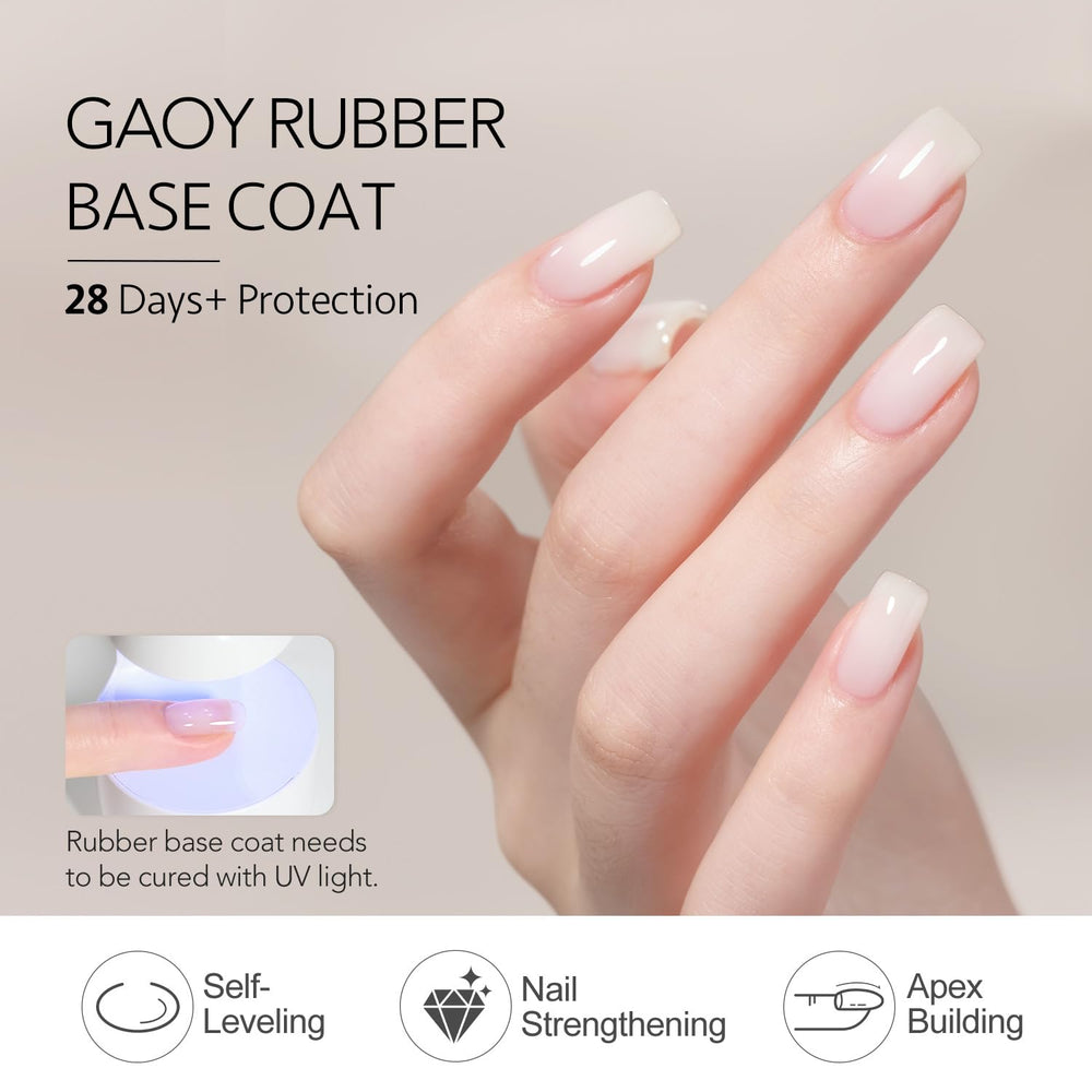 GAOY base prep buff improves adhesion and creates a smooth nail bed