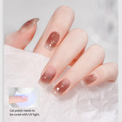 GAOY Blooming Gel cloud pattern delivers soft, airy blending in DIY nails