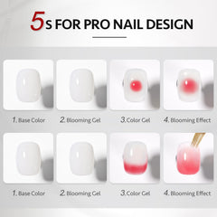 GAOY Blooming Gel marble pattern enables smooth marble nail designs at home