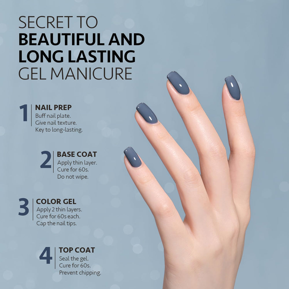 GAOY Blue Borealis during wet application demonstrates even coverage for nails.