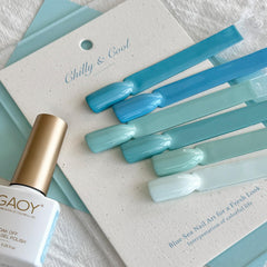 GAOY gel shades swatch demonstrates even color application