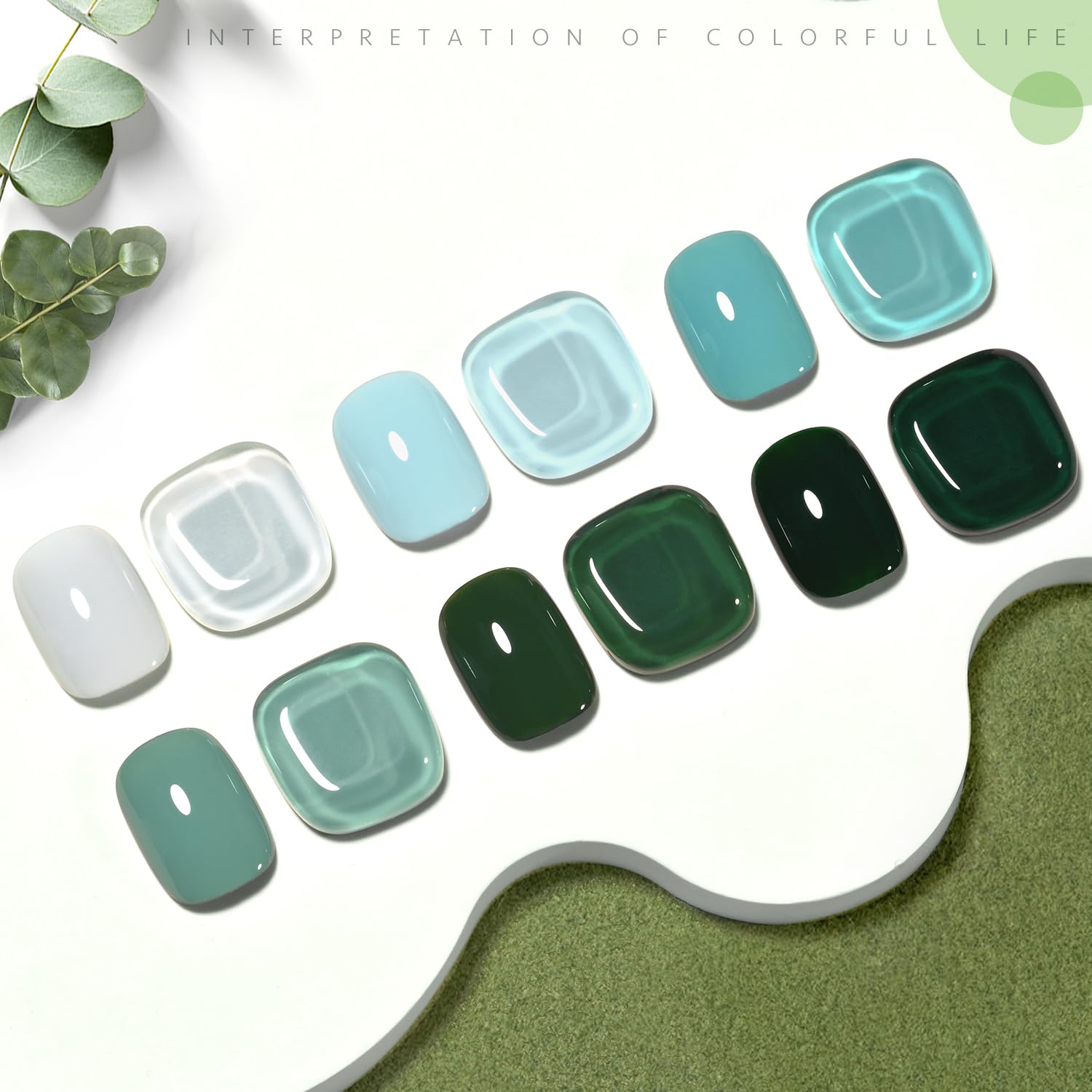 GAOY blue-gray gel nail polish collection for versatile nail art options.