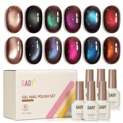 GAOY Brown Chameleon Cat Eye Kit with magnet for dramatic at-home effects