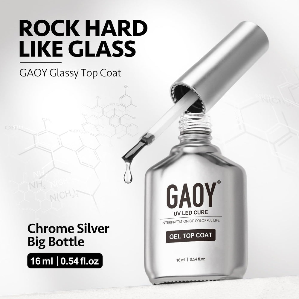 GAOY brushed stainless steel look chrome design on the top coat