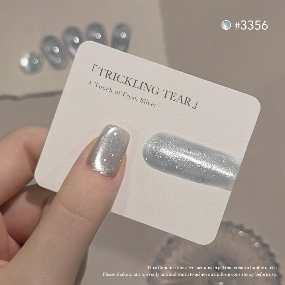 GAOY bubble sequins add crystal sparkle to nail art.