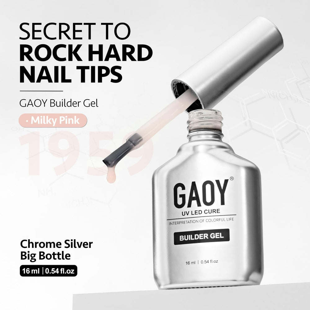 GAOY Builder Gel requires base and top coats to maximize adhesion