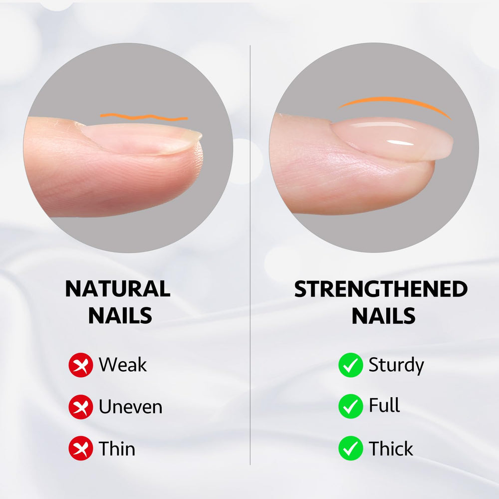 GAOY Builder Gel natural-look nails with extension for extra length and strength