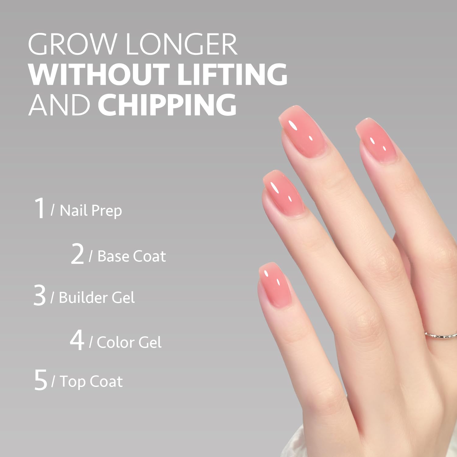 GAOY Builder Gel base coat application highlighting adhesion and foundation
