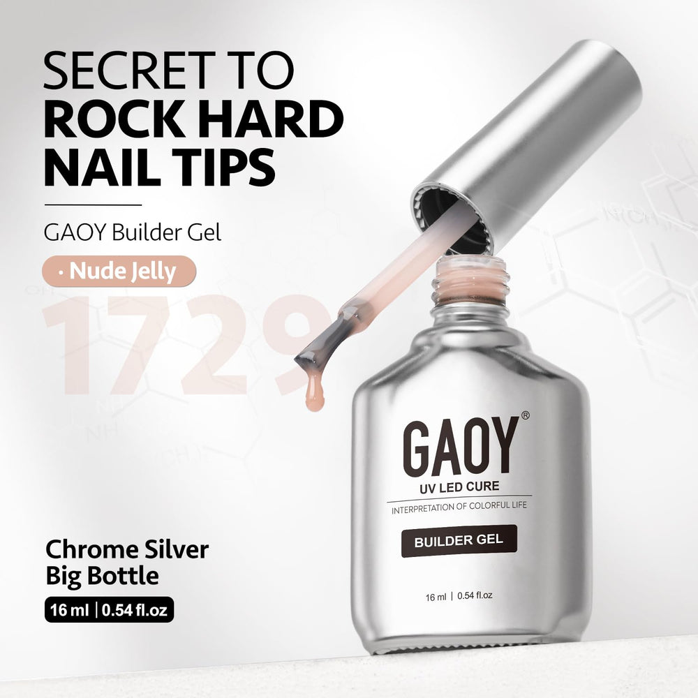 GAOY nude jelly shade 1729 for natural-looking manicures