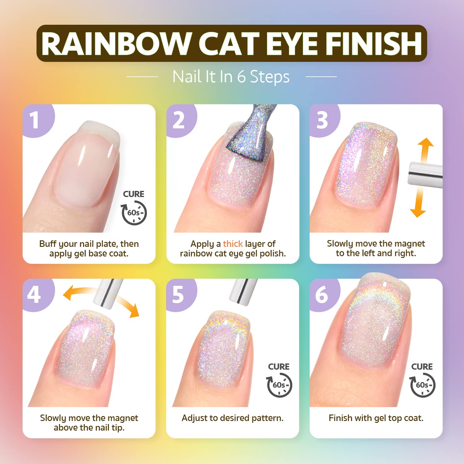 GAOY 16ml gel bottle with magnet enables at-home nail art.