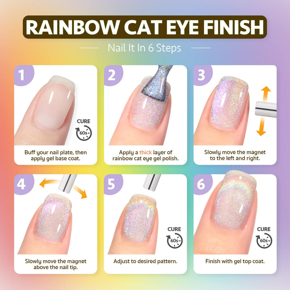 GAOY 16ml gel bottle with magnet enables at-home nail art.