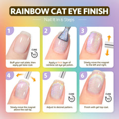 GAOY 16ml gel bottle with magnet enables at-home nail art.