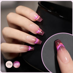 GAOY Exotic Berry gel polish with glitter finish catching light beautifully.
