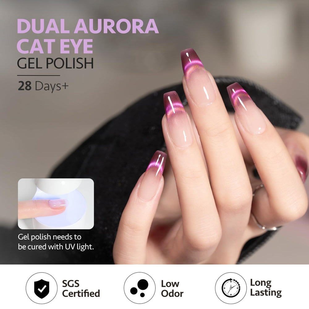 GAOY gel lasts up to four weeks with proper base and top coats.