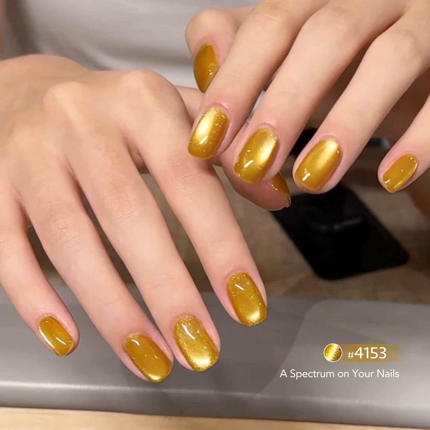 GAOY gel polish cures in 60 seconds under UV/LED lamp
