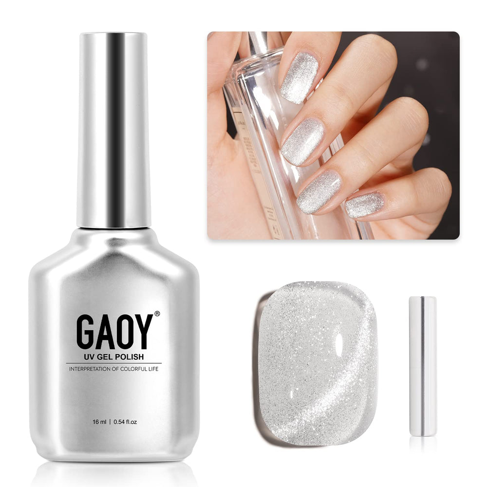 GAOY cat eye gel polish magnet pattern for customizable home nail art