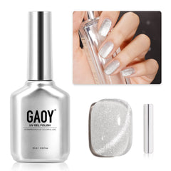 GAOY cat eye gel polish magnet pattern for customizable home nail art