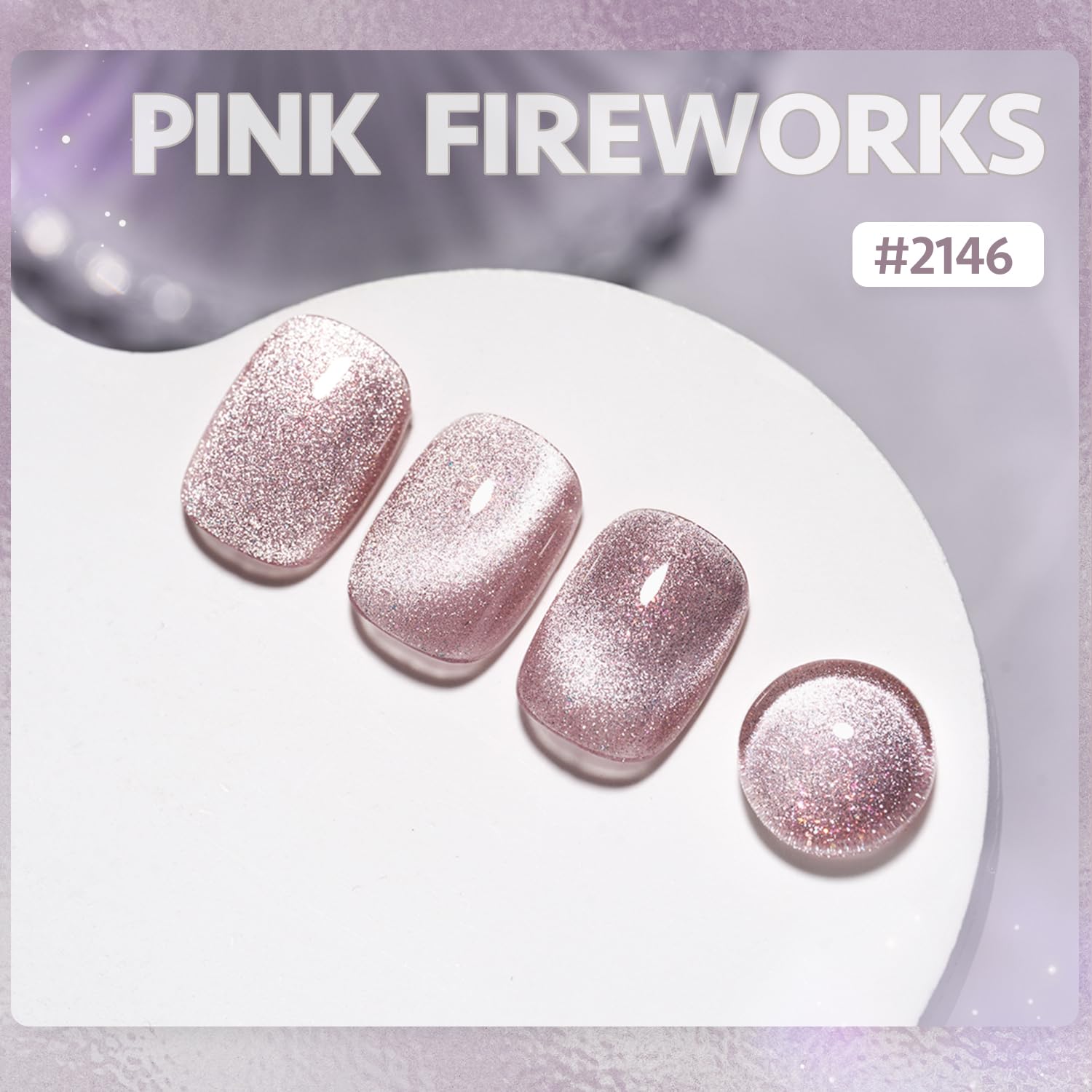 GAOY cat eye magnet demonstrates pattern options for at-home nail art