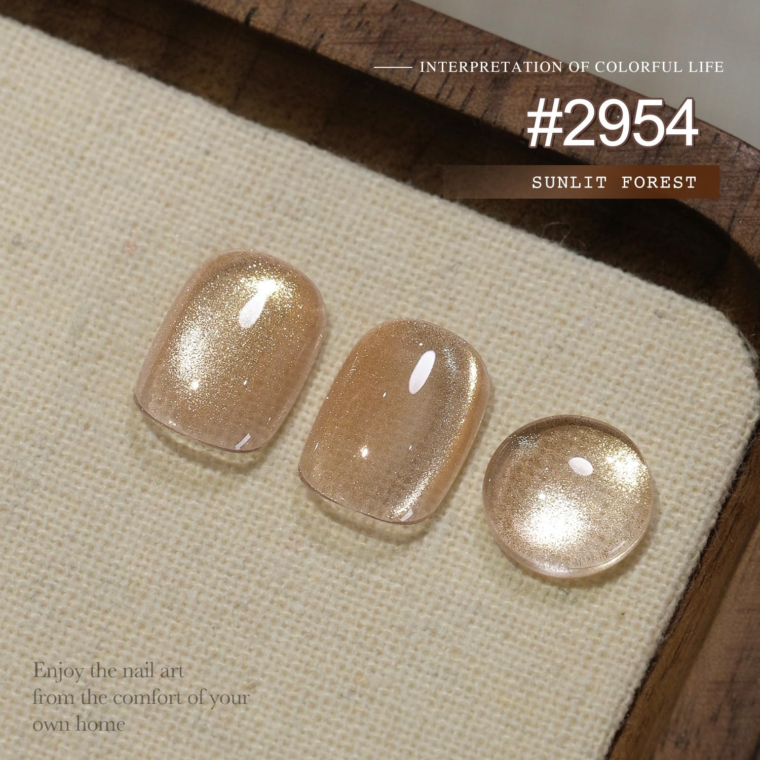 GAOY magnet pattern showing DIY cat-eye nail art before curing.