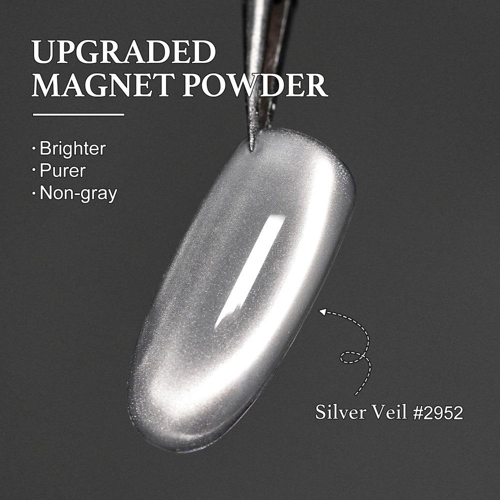 GAOY Glassy Cat Eye magnet creates a customizable pattern before curing.