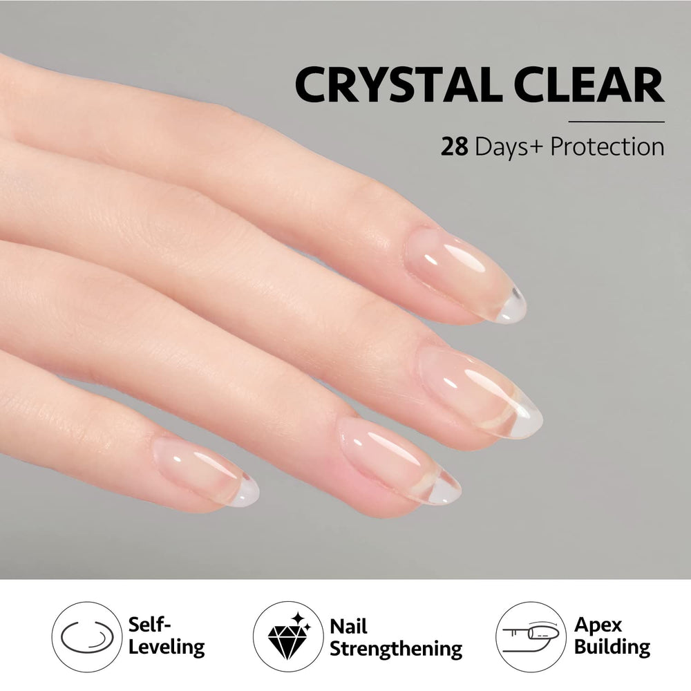 GAOY builder gel over base coat for lasting nail adhesion