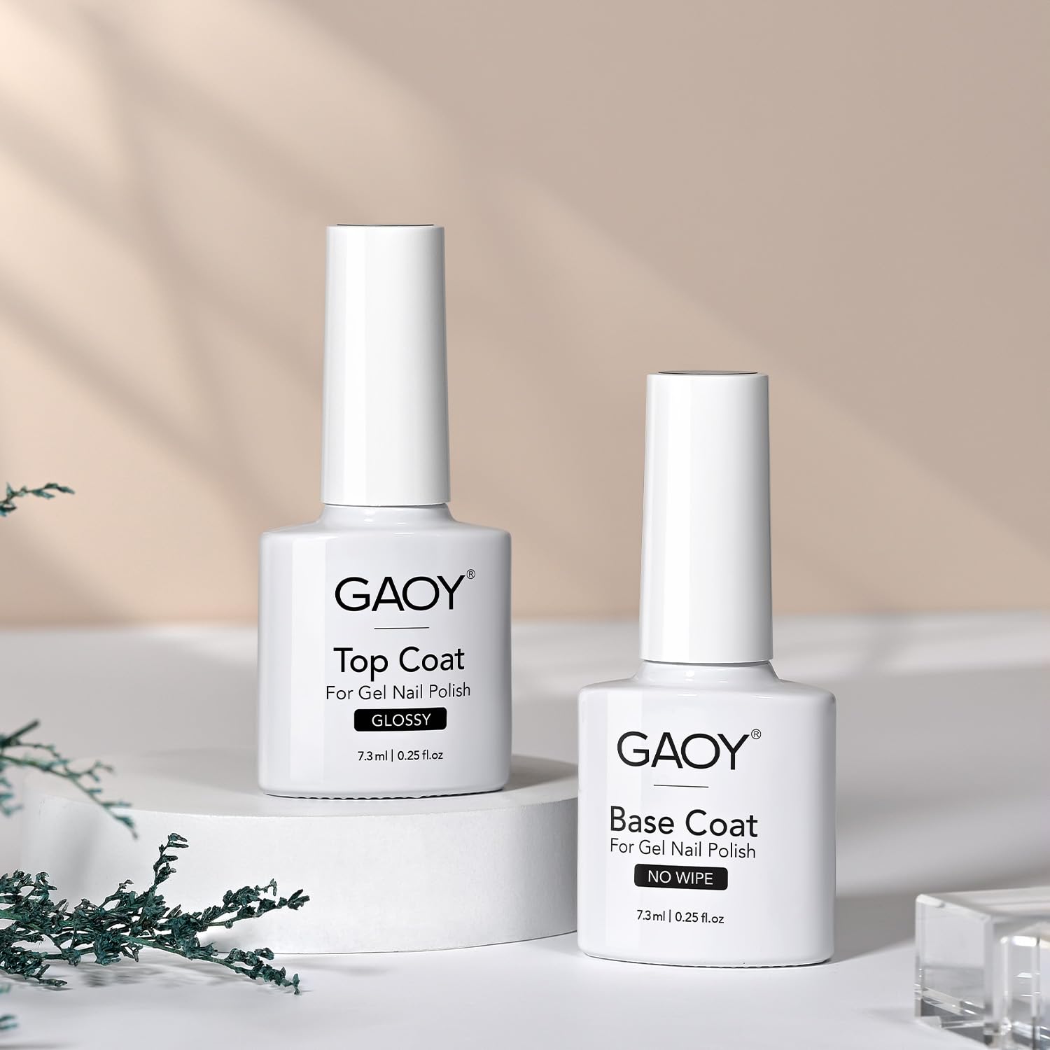 GAOY compact 2x7.3ml gel set fits in small drawers