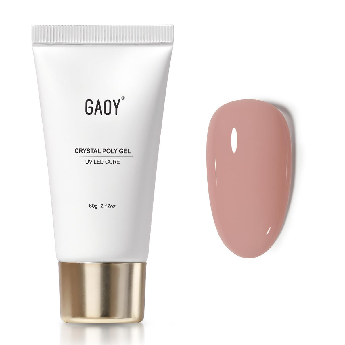 GAOY Crystal Poly Gel bottle close-up for smooth nail extensions