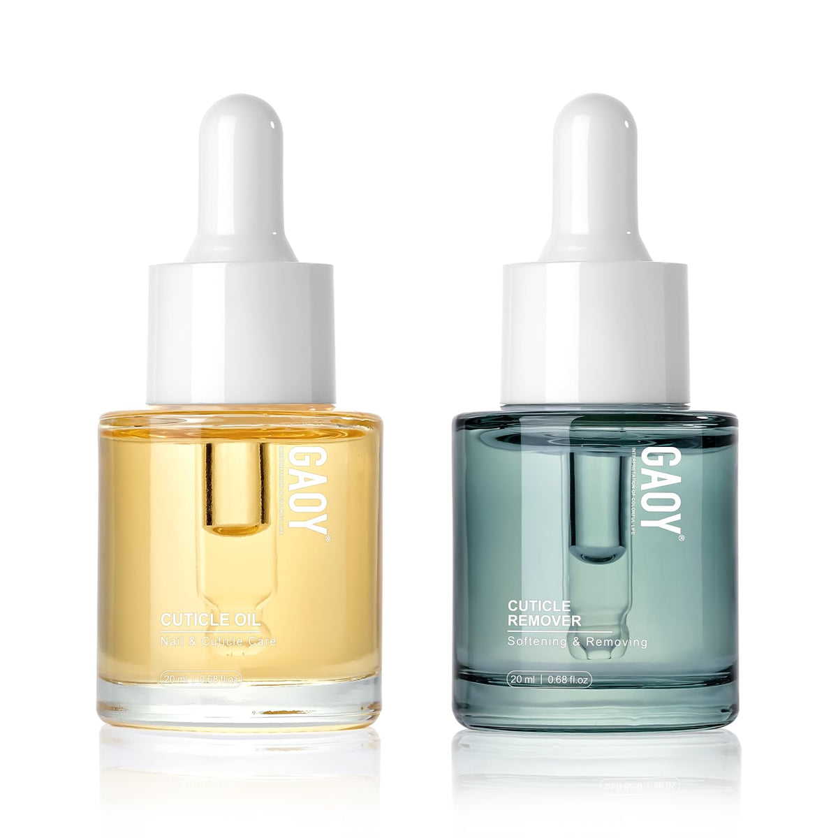 GAOY Cuticle Oil bottle supports nail nourishment and growth.
