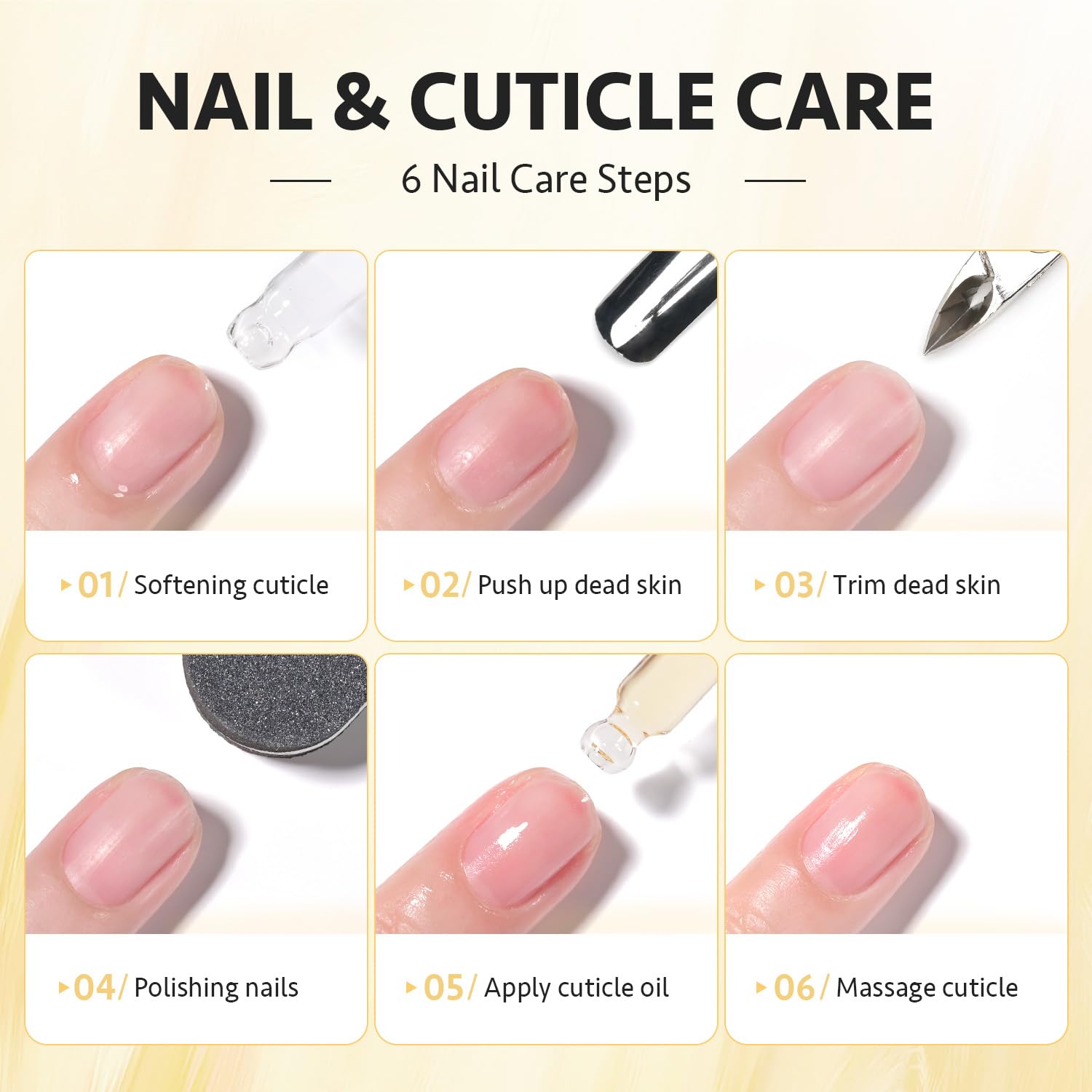 GAOY Cuticle Oil leaves silky nails with natural shine.