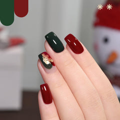 GAOY dark green glitter gel polish for festive holiday nail art