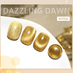 GAOY 2156 Dazzling Dawn glitter closeup shows reflective shimmer for standout nail art.