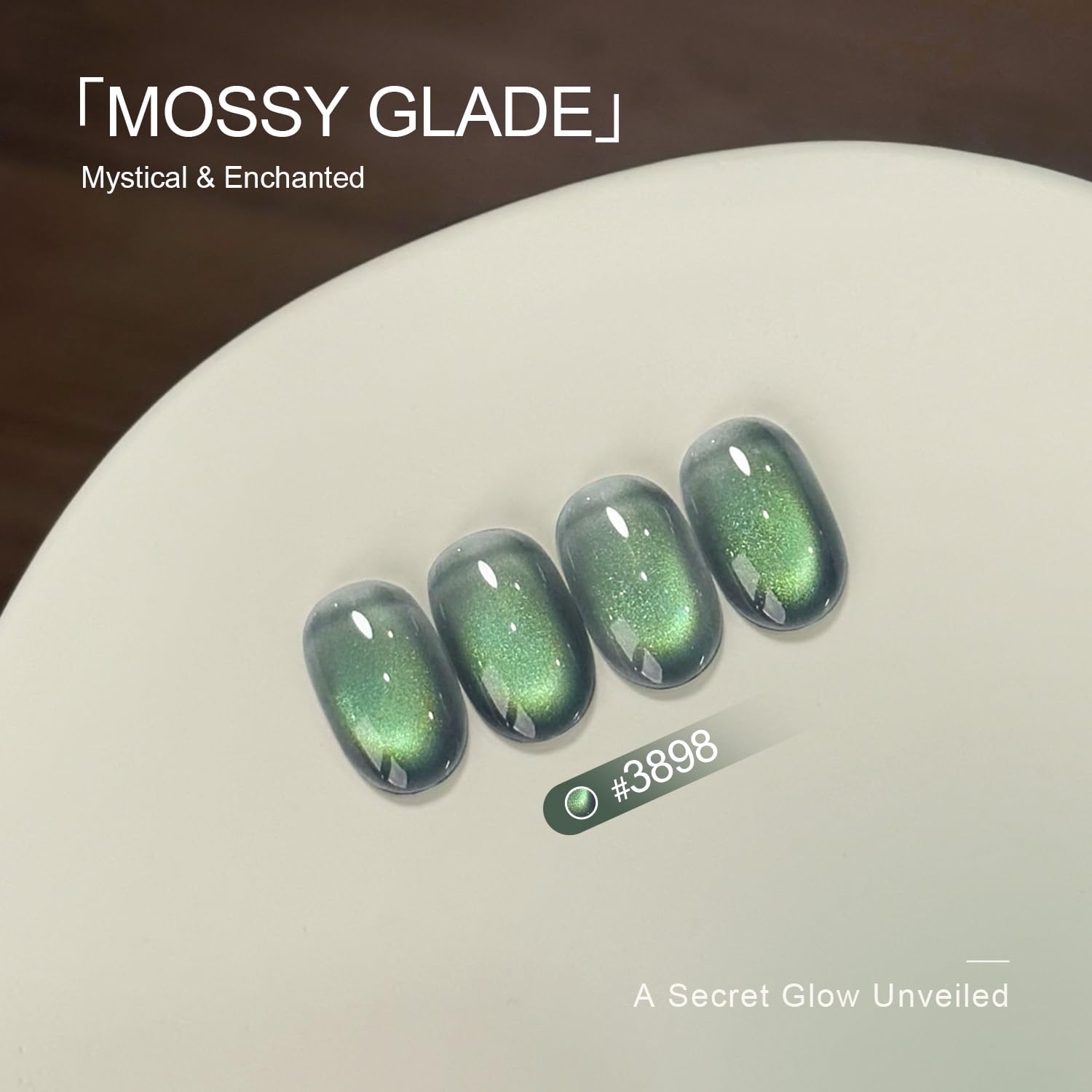GAOY DIY at-home nail art setup with cat eye polish
