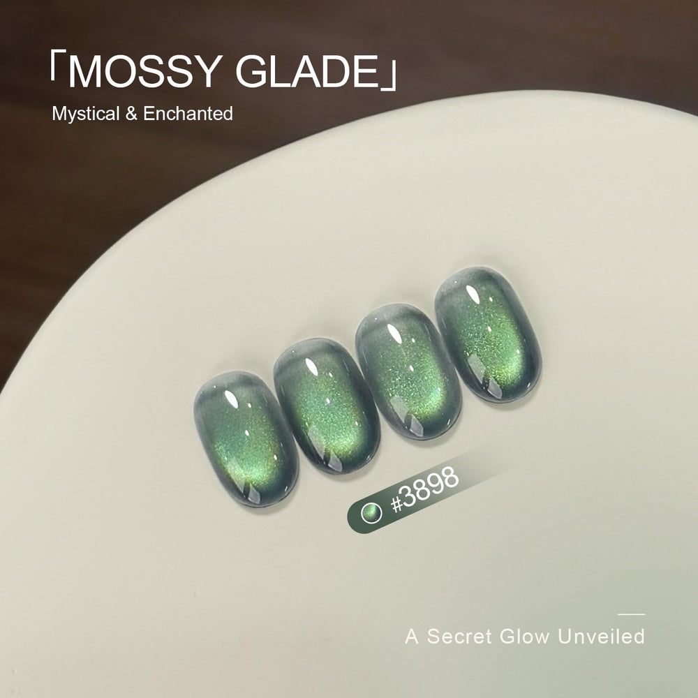 GAOY DIY at-home nail art setup with cat eye polish
