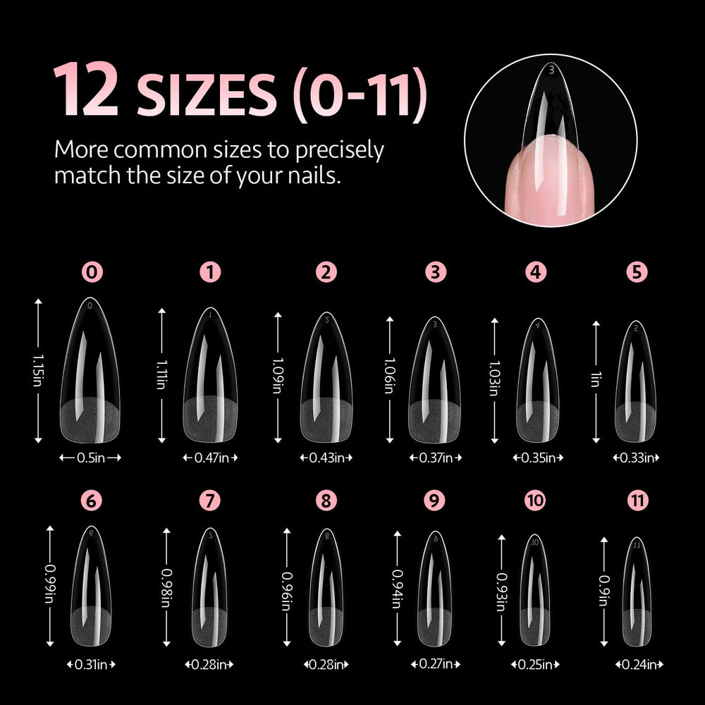 GAOY nail tips kit ideal for DIY at home or professional salon use.