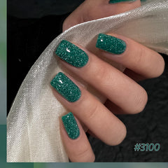 GAOY Green gel polish bottle displays deep to bright green hues.