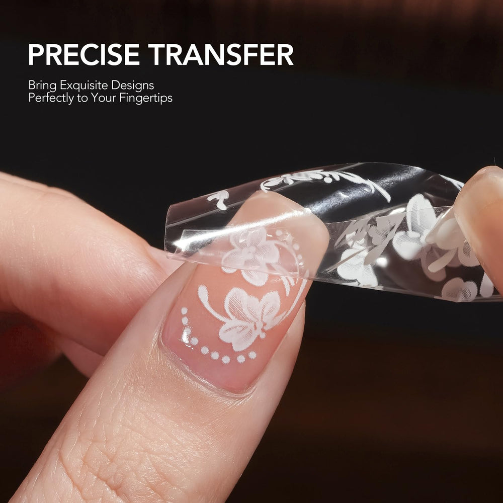 GAOY foil glue adhesion close-up showing clear, thick formula in action.