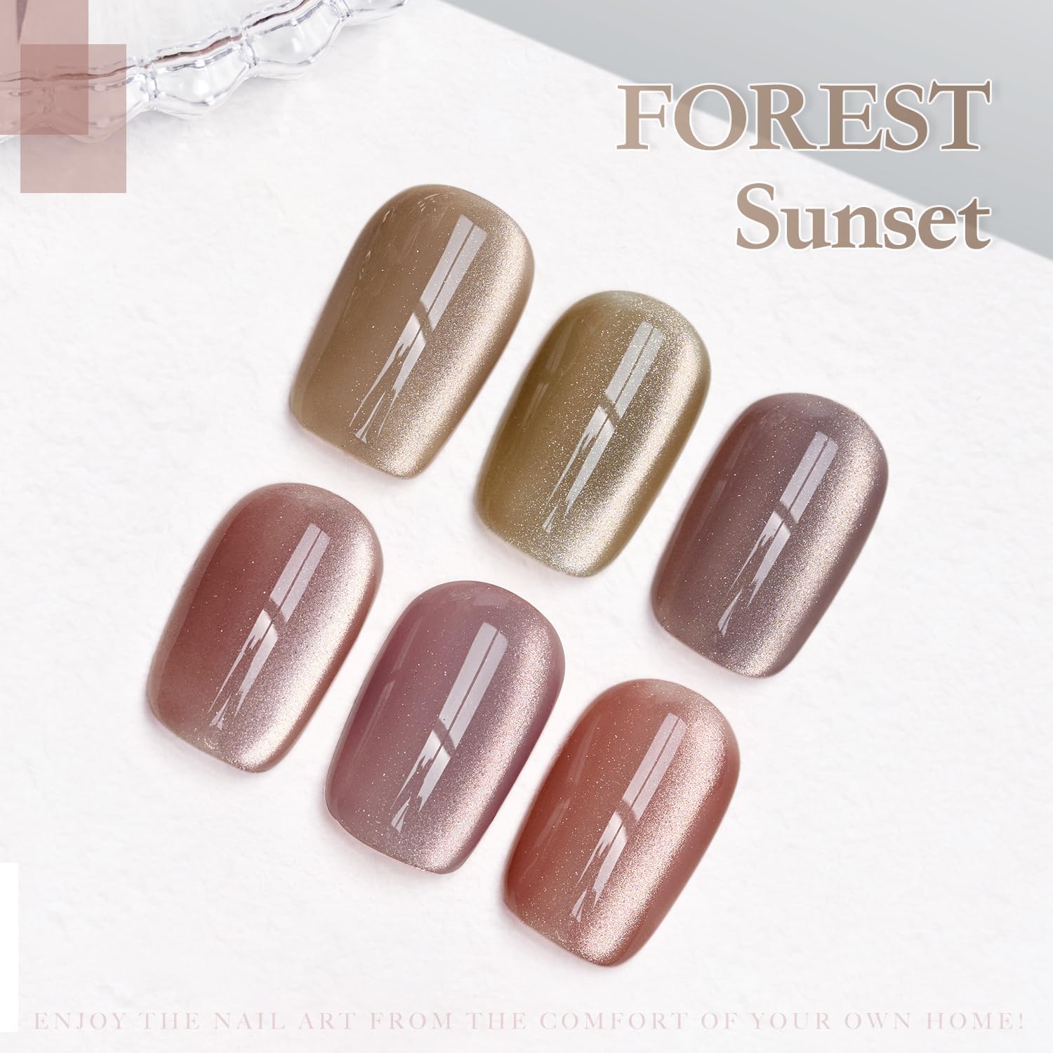 GAOY Forest Sunset long-lasting finish up to four weeks with base and top coat