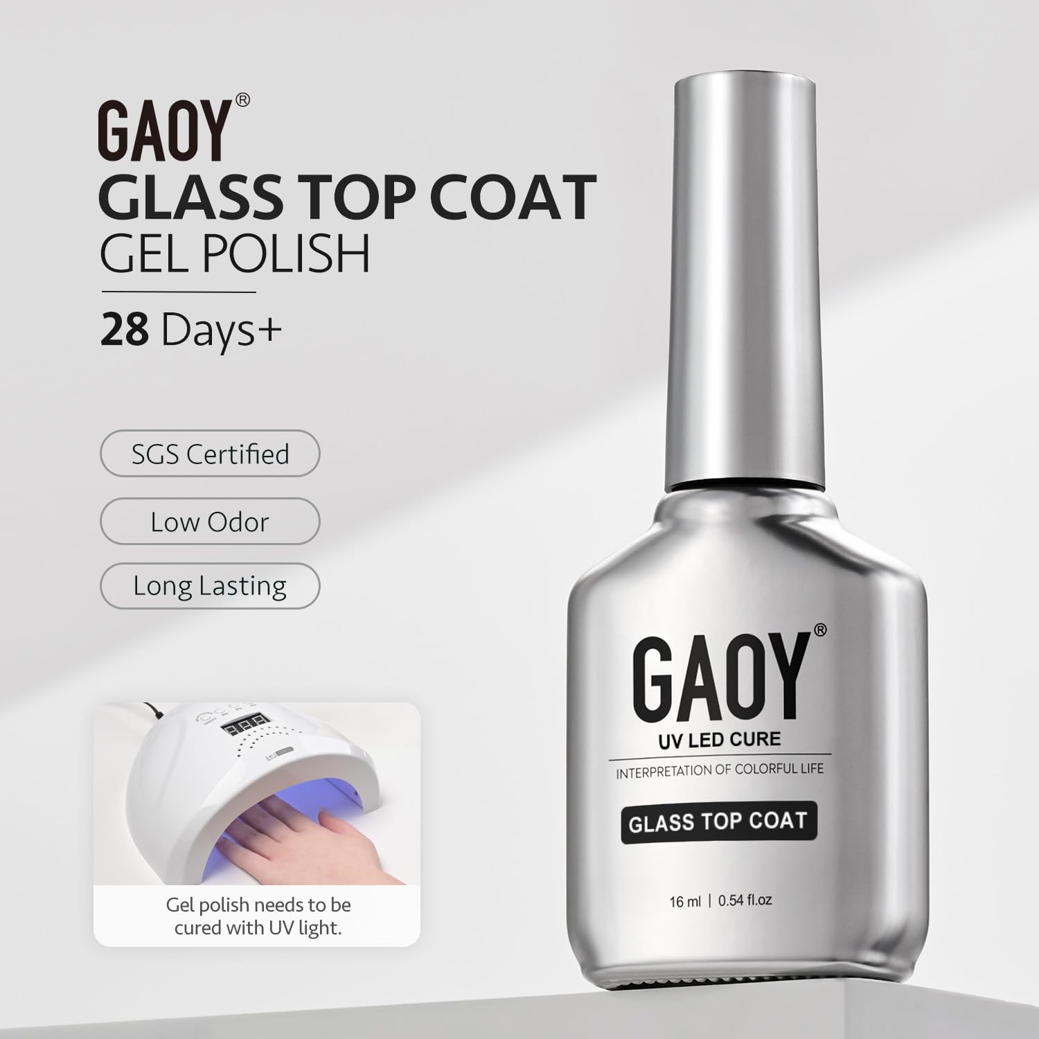 GAOY gel nail art protection may last up to four weeks.