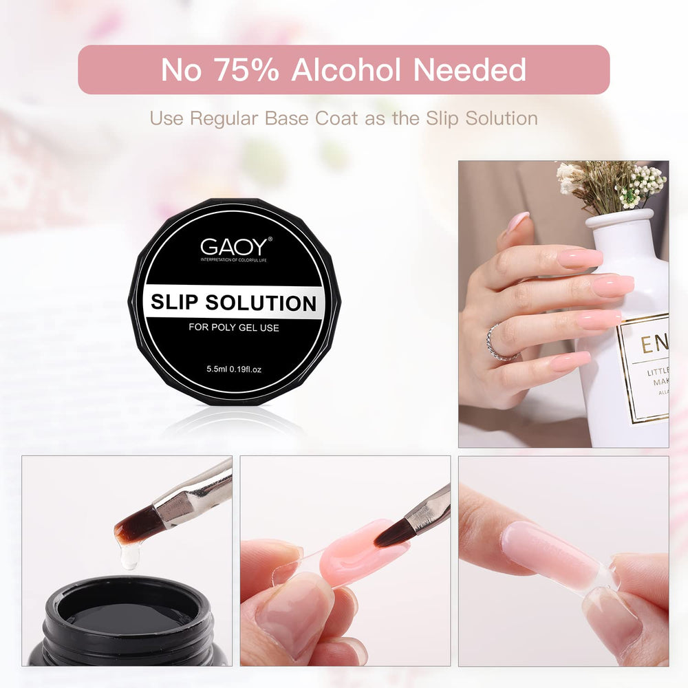 GAOY French manicure at home demo with clean lines and shine
