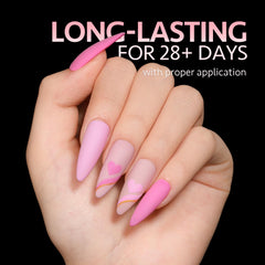 GAOY full cover tips suited for gel polish, acrylic, and press-on nails.