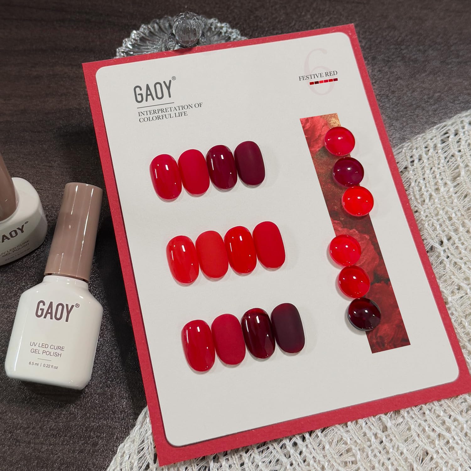 GAOY gel polish application process for lasting, high-gloss results.