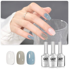 GAOY gel nail polish kit colors shown for home manicure ideas.