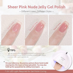 GAOY Gel Nail Polish Set packaging highlighting six included colors.