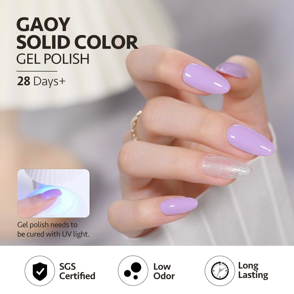 GAOY UV LED lamp curing GAOY gel polish in 60 seconds