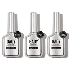 GAOY gel top coat 16ml offers glossy, glass-like shine and durable protection