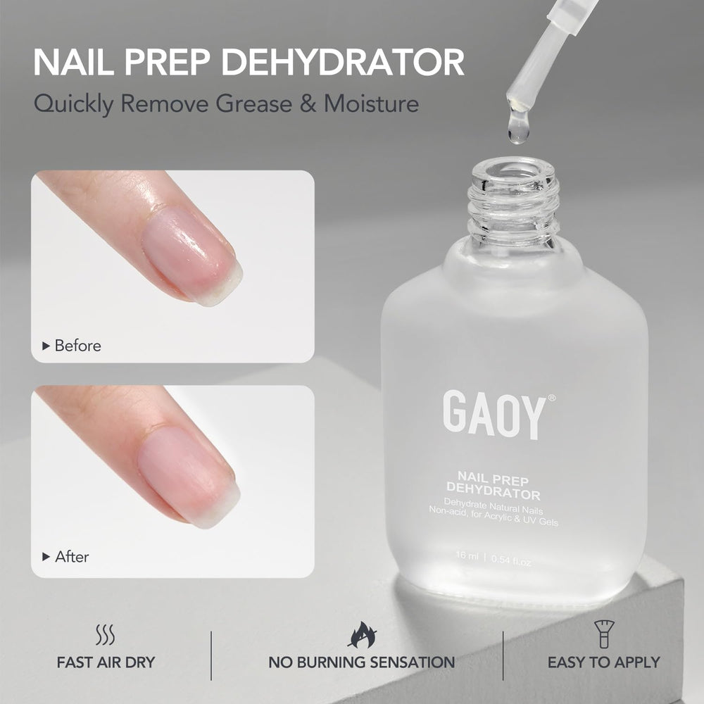 GAOY gel top coat delivers a glossy, glass-like finish after curing.