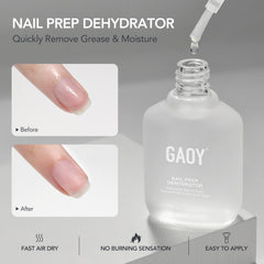 GAOY gel top coat delivers a glossy, glass-like finish after curing.